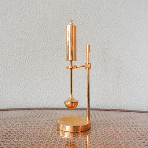 Gyro oil lamp 置物　レア　真鍮　ミッドセンチュリー　ヴィンテージ Nautical Gyro Brass Oil Lamp by Ilse D. Ammonsen for Daproma