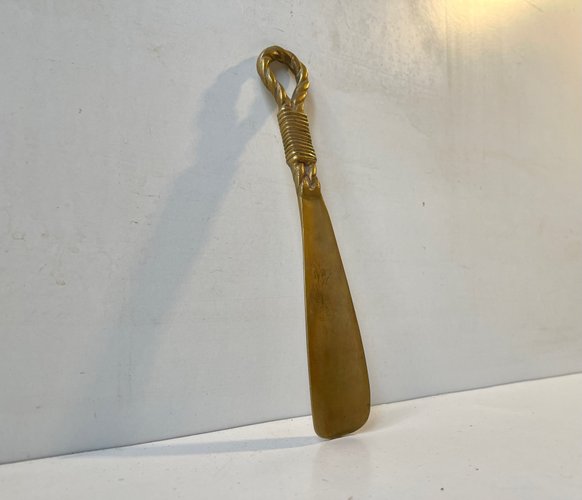 Vintage brass shoe best sale horn