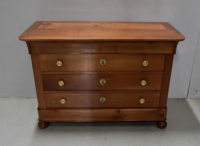 Solid Blonde Cherry Chest of Drawers Early 19th Century for sale