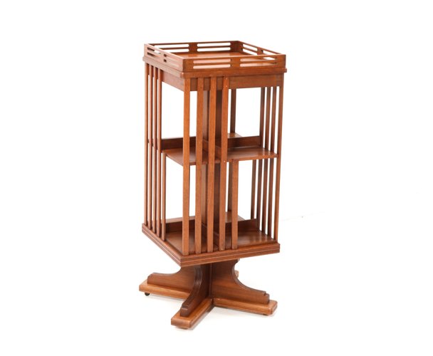 Modern revolving bookcase discount