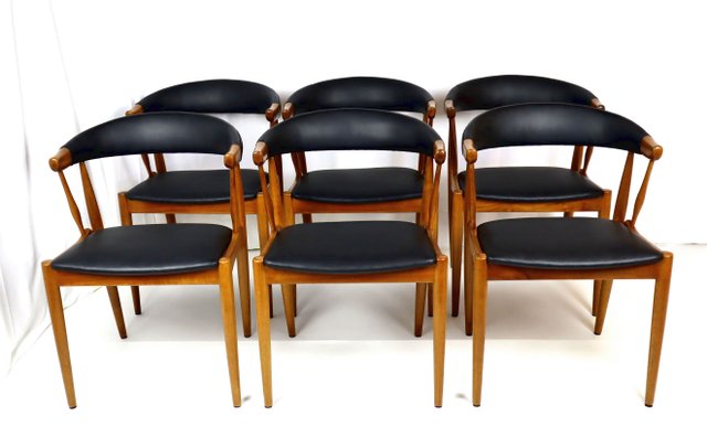 Johannes Andersen Dining chair ③ Scandinavian Teak Chairs by Johannes Andersen, 1960s, Set of 6 for
