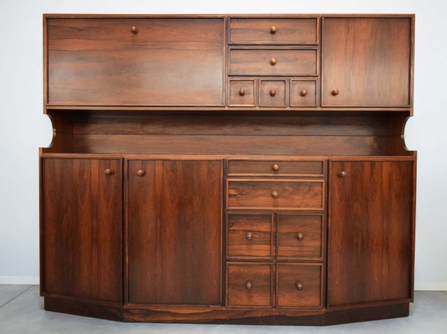 Credenza Benidorm, Buffet Moderno A 3 Ante E 2 Cassetti, Madia Lineare Con Ripiani, Made In Italy Cm 120x40h83 Rovere Sbiancato 90049740
