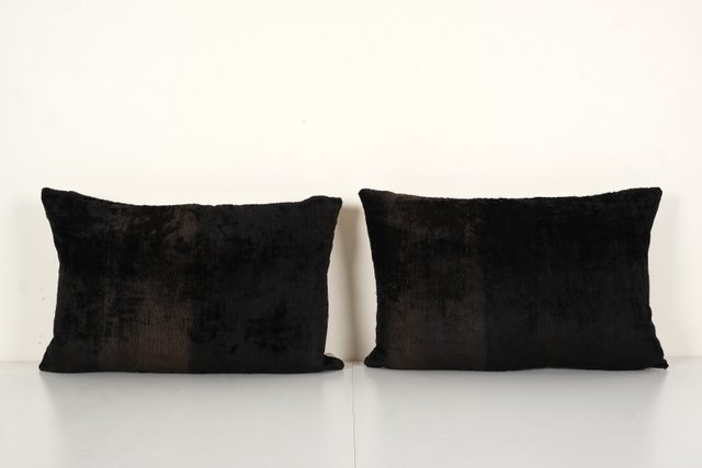 Black velvet cheap pillow cases