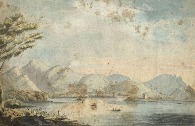 Alexander Reid von Kirkennan, Grasmere Lake District, 1797, Aquarell ...
