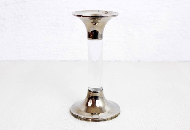 Bougeoir en verre - Brocante et Déco Chic