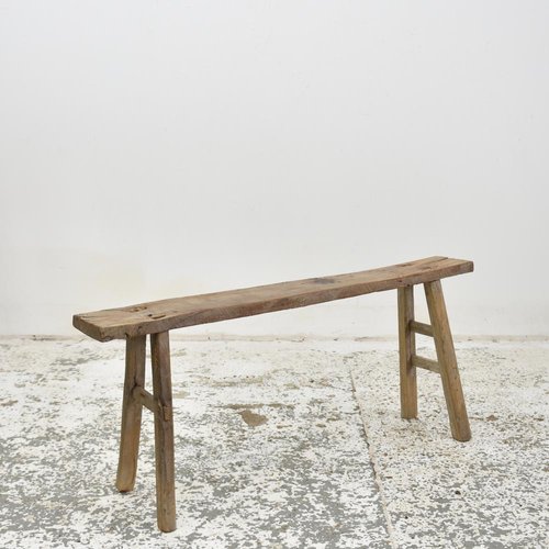 Rustikale Eichenbank - Vielseitiger Hocker Für Flur, Küche & Wohnzimmer | 100cm Massivholz