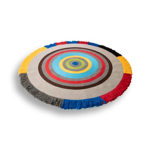 Primary Rings Rug by Liz Collins for sale at Pamono