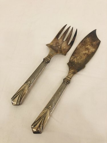 Superbe Ensemble De 12 Couverts Et Deux Bouteilles Vintage Art Déco - Parfait Pour Collectionneurs