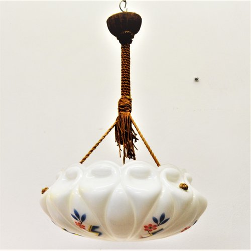 Polish Art Nouveau Hanging Lamp, 1920s for sale at Pamono