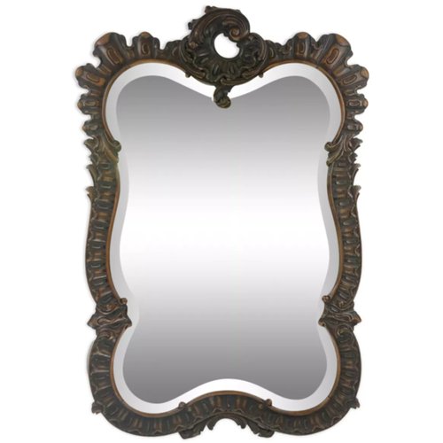 Vintage Kosmetikspiegel Mit Ständer – Goldfarben, 30x24,4 Cm, Holzrahmen, Für Schminktisch & Deko