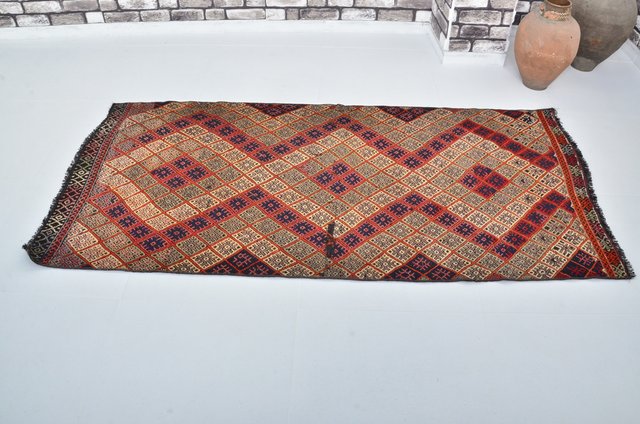 Vintage Ethnic Cicim Area Rug for sale at Pamono