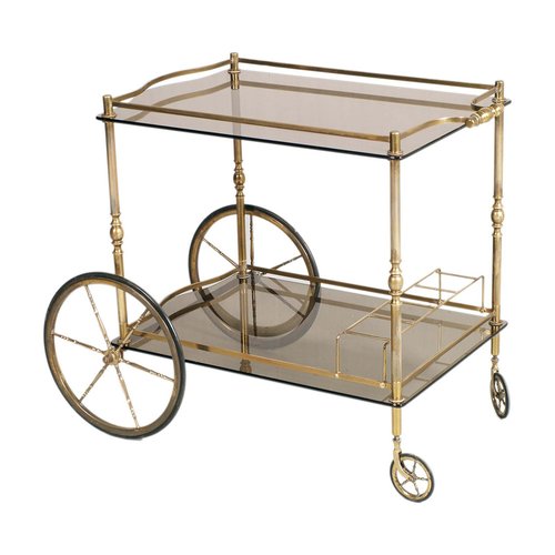 Vintage Serving Cart by Aldo Tura, 1950s for sale at Pamono