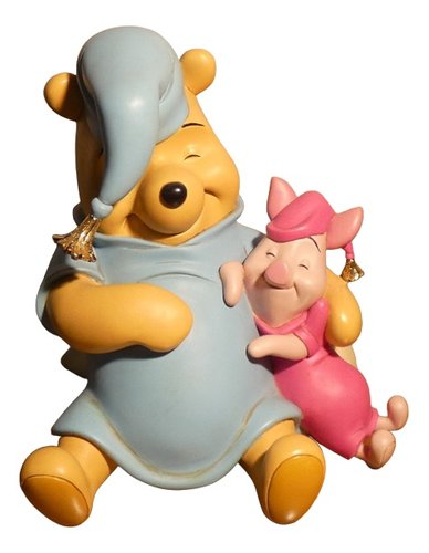 Ceramic & Resin Winnie the Pooh & Piglet Figurine by Peter Mook