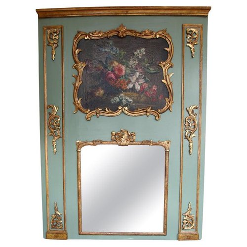 Large French Louis XV Wall Mirror