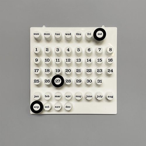 Green Ring-A-Date Perpetual Calendar by Giorgio Della Beffa – Otto's Corner Store