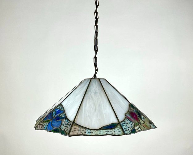 Stained glass deals pendant light