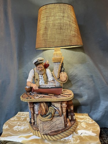 Vintage nautical fisherman sale sea captain lamp
