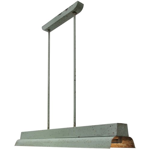 Vintage French Industrial Metal Tube Light for sale at Pamono