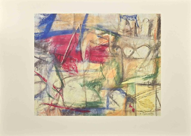 Willem DE KOONING : Abstraction  - Lithographie signée