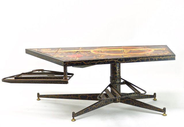Table basse emblématique de Gio Ponti avec certificat d'authenticité En