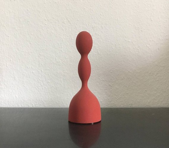 Lampe De Table Virgo – Design Ilaria Gibertini Pour Nemo – 1993 – Aluminium Et Plastique Argenté