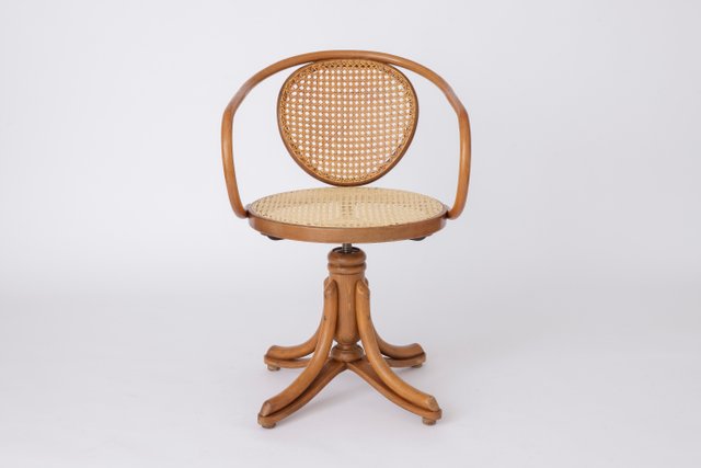 Rattan swivel 2024 desk chair