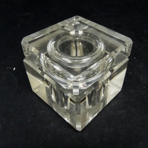 Art Deco Crystal Inkwell from Moser, Czechoslovakia, 1930s for sale at ...