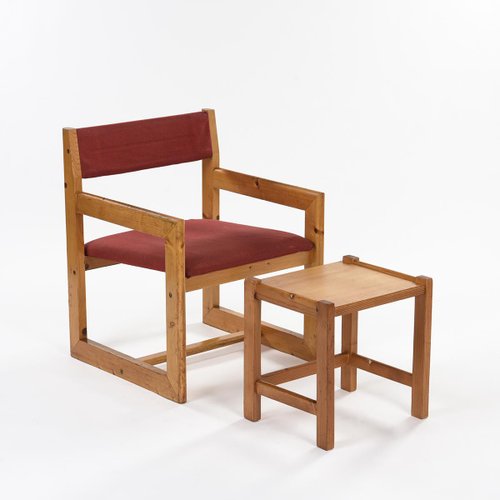Armchair and Table by André Sornay, 1960s, Set of 2 for sale at Pamono