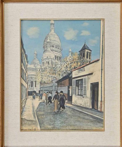 D'Après M. Utrillo, Walk Downtown, Offset et Lithographie