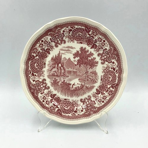 Vintage Red Burgenland Series Dinner Plates from Villeroy & Boch