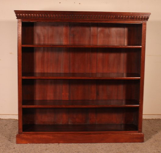 Vintage Open Bookcase in Mahogany for sale at Pamono