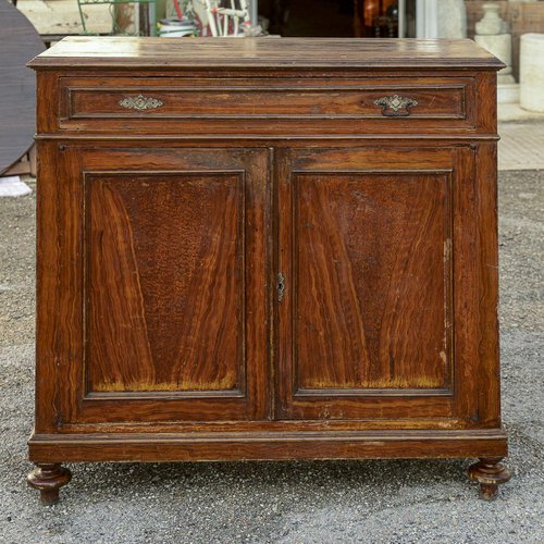 Sideboard with Drawer and 2 Doors in Italian Lacquered 1800s for