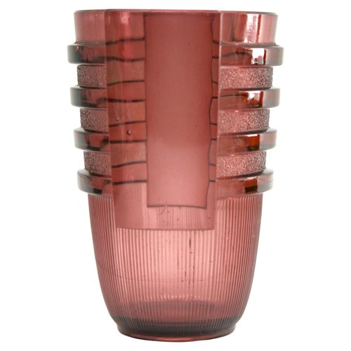 Art Deco Egmont Vase by Val Saint Lambert for Charles Graffart, 1934 for sale at Pamono