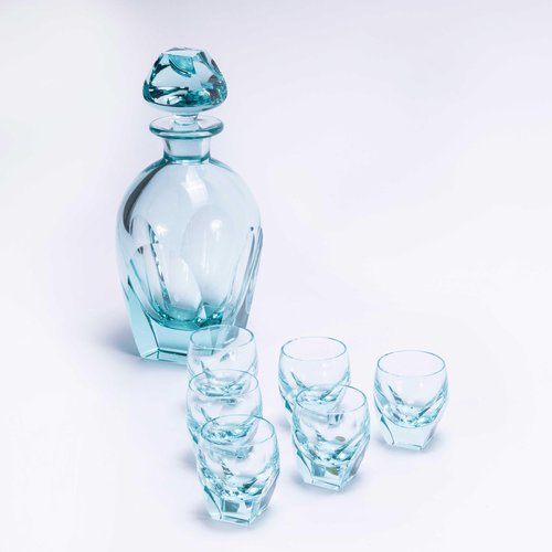 WOMA Set Regalo Whisky: Caraffa E 4 Bicchieri In Cristallo, 5 Pezzi, Elegante E Infrangibile