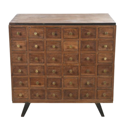 Double Sided Apothecary Cabinet with 72 drawers