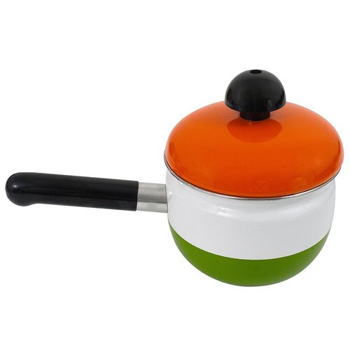 Emaillierter Topf mit Deckel von Carl Aubock, Riess zugeschrieben ...