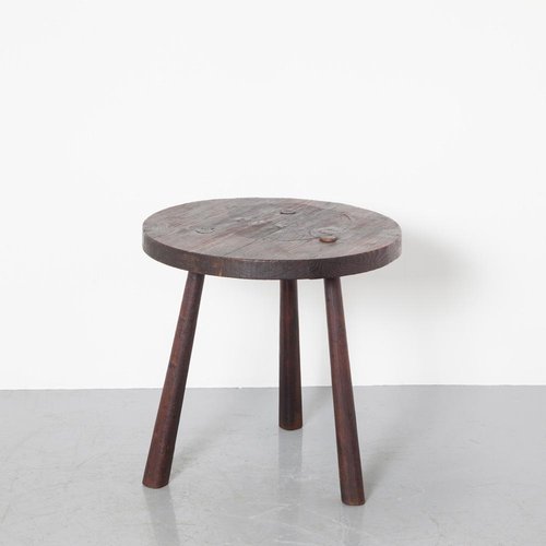 Primitive Brutalist Sculptural Wood Table, 1960s for sale at Pamono