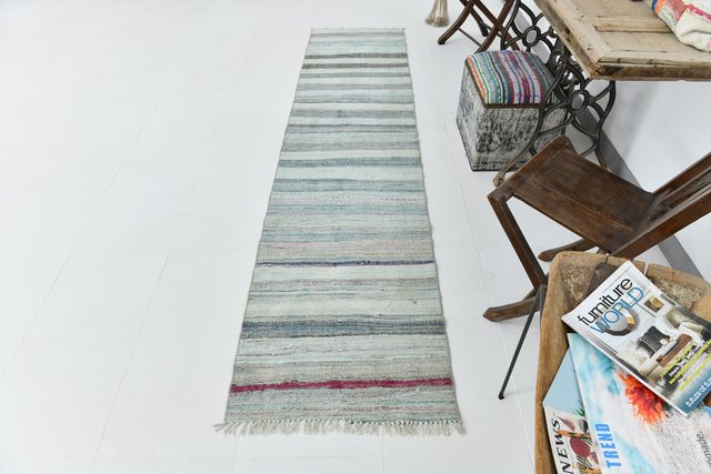 Turkish Wool Runner Kilim Rug for sale at Pamono