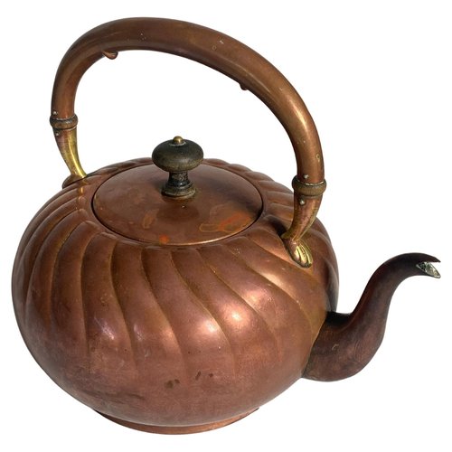 Antique copper tea pots sales