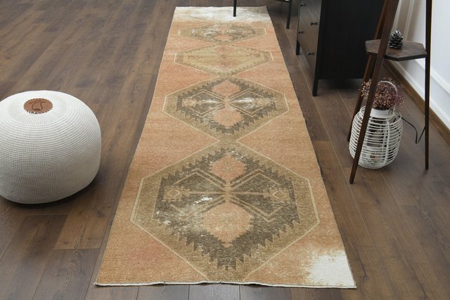 Vintage Turkish Orange Wool Rug, 1960s for sale at Pamono