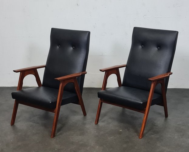 Gearceerd Raar voormalig Vintage Teak Lounge Chair for sale at Pamono