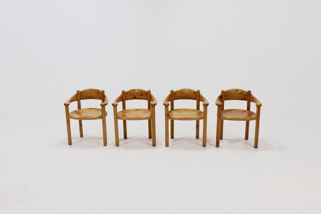 Lot De 4 Chaises Daumiller Pour Hirtshals Sawmill – Design Années 70, Pin