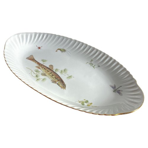 Mid-Century Modern Porcelain Fish Dish attributed to Limoges