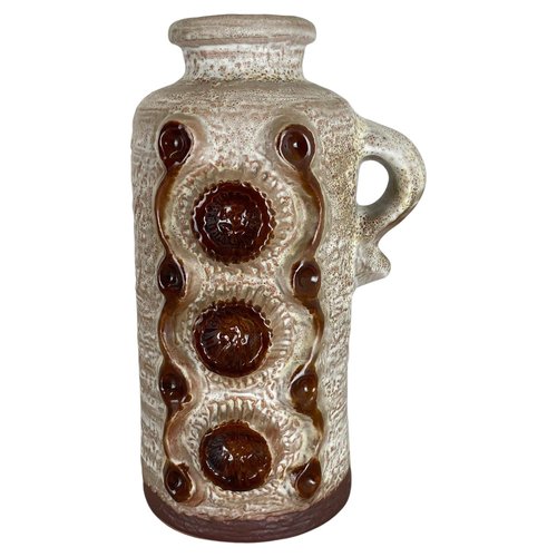 Heinz Siery Carstens Fat Lava花瓶 70s Fat Lava Brutalist Ceramic Vase by Heinz Siery for Carstens