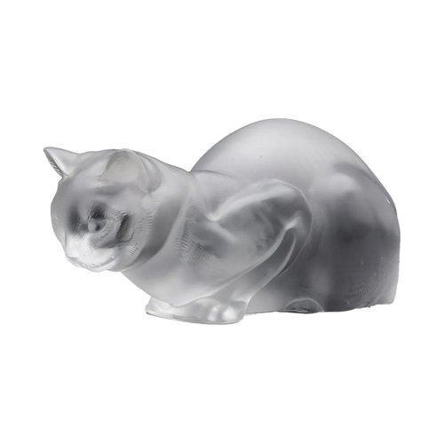 Reclining Cat from Maison Lalique for sale at Pamono