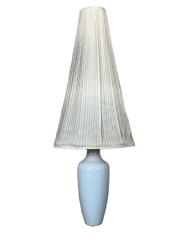 Space Age Porcelain & Brass Floor Lamp from KPM, 1970s for