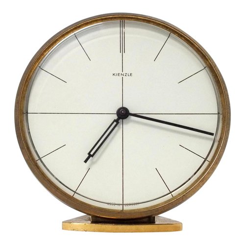 Vintage Art Deco Clock by Heinrich Johannes Möller for Kienzle, 1955