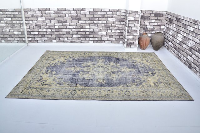 Vintage Modern Turkish Handmade Area Rug for sale at Pamono