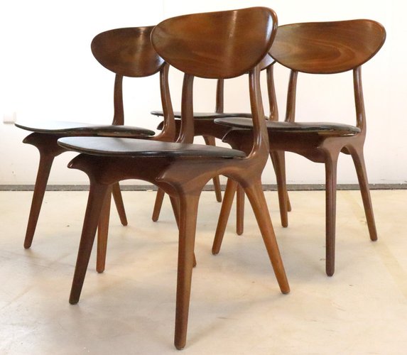 kalkoen vallei alleen Awa Dining Room Chairs by Louis Van Teeffelen, Set of 2 for sale at Pamono