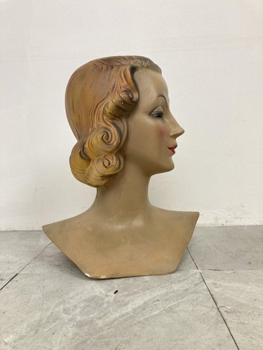 店舗用品 Old Head Mannequin. Vintage Mannequin Head, 1960s for sale at Pamono